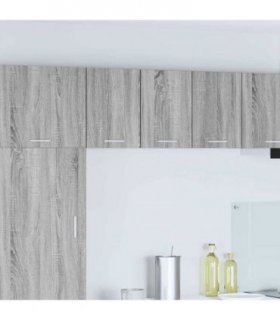 vidaXL Hanging Cabinet with Door Grey Sonoma and White 30 x 31 x 40 c — Model: 1x hanging cabinet (1 door) 30 cm wide 40 cm high
