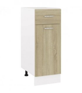 vidaXL Drawer Bottom Cabinet Lyon Sonoma Oak 30x46x81.5 cm Engineered Wood — Model: 1x bottom cabinet (1 door 1 drawer) 30 cm