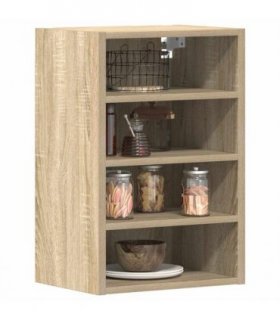 vidaXL Hanging Cabinet Riga Sonoma Oak 40x29.5x60 cm Engineered Wo — Model: 1x hanging cabinet (4 shelves) 40 cm wide 60 cm high