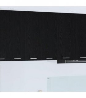 vidaXL Hanging Cabinet Black Oak 60 x 31 x 80 cm Engineered Wood — Model: 1x hanging cabinet (2 doors) 60 cm wide 80 cm high