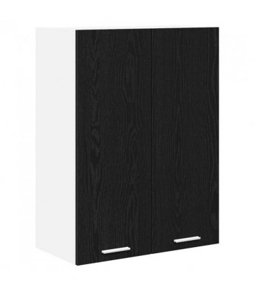 vidaXL Hanging Cabinet Black Oak 60 x 31 x 80 cm Engineered Wood — Model: 1x hanging cabinet (2 doors) 60 cm wide 80 cm high