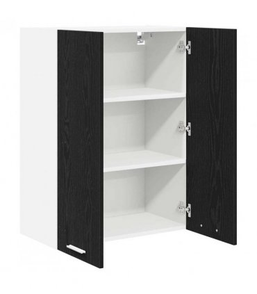 vidaXL Hanging Cabinet Black Oak 60 x 31 x 80 cm Engineered Wood — Model: 1x hanging cabinet (2 doors) 60 cm wide 80 cm high