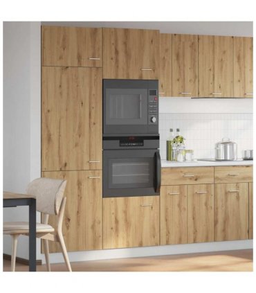 vidaXL Microwave Cabinet Lyon Artisan Oak 60x57x207 cm Engineered Wood — Model: 1x microwave cabinet 60 cm