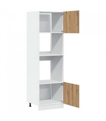 vidaXL Microwave Cabinet Lyon Artisan Oak 60x57x207 cm Engineered Wood — Model: 1x microwave cabinet 60 cm