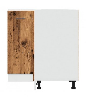 vidaXL Kitchen Cabinet Lyon Old Wood 75.5x75.5x81.5 cm Engineered Wood — Model: 1x corner bottom cabinet (2 doors) 75.5 cm