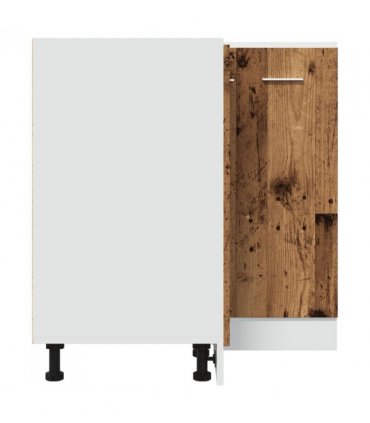 vidaXL Kitchen Cabinet Lyon Old Wood 75.5x75.5x81.5 cm Engineered Wood — Model: 1x corner bottom cabinet (2 doors) 75.5 cm