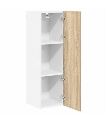 vidaXL Hanging Cabinet Sonoma Oak 30 x 31 x 100 cm Engineered Wood — Model: 1x hanging cabinet (1 door) 30 cm wide 100 cm high