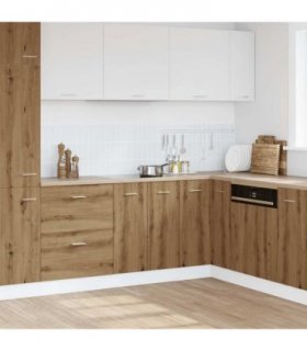 vidaXL Bottom Cabinet Lyon Artisan Oak 60x46x81.5 cm Engineered Wood — Model: 1x bottom cabinet (2 doors) 60 cm