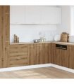 vidaXL Bottom Cabinet Lyon Artisan Oak 60x46x81.5 cm Engineered Wood — Model: 1x bottom cabinet (2 doors) 60 cm
