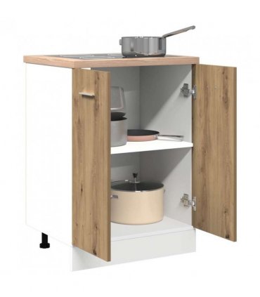 vidaXL Bottom Cabinet Lyon Artisan Oak 60x46x81.5 cm Engineered Wood — Model: 1x bottom cabinet (2 doors) 60 cm