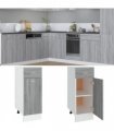 vidaXL Drawer Bottom Cabinet Lyon Grey Sonoma 30x46x81.5 cm Engineered Wood — Model: 1x bottom cabinet (1 door 1 drawer) 30 cm