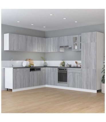 vidaXL Drawer Bottom Cabinet Lyon Grey Sonoma 30x46x81.5 cm Engineered Wood — Model: 1x bottom cabinet (1 door 1 drawer) 30 cm