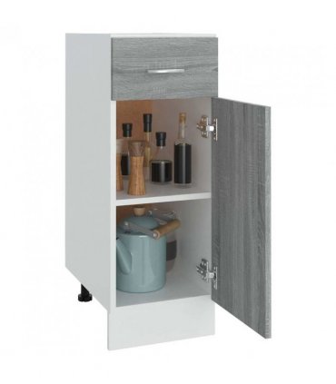 vidaXL Drawer Bottom Cabinet Lyon Grey Sonoma 30x46x81.5 cm Engineered Wood — Model: 1x bottom cabinet (1 door 1 drawer) 30 cm