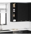 vidaXL Hanging Cabinet Black Oak 30 x 29.5 x 100 cm Engineered Wo — Model: 1x hanging cabinet (4 shelves) 30 cm wide 100 cm high