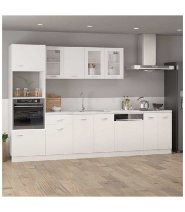 vidaXL Hanging Glass Cabinet White 80x31x60 cm Engineered Wood — Model: 1x hanging glass cabinet (2 doors) 80 cm wide 60 cm high