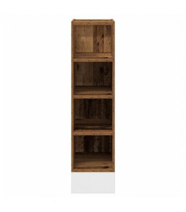 vidaXL Bottom Cabinet Riga Old Wood 20x44.5x81.5 cm Engineered Wood — Model: 1x bottom cabinet (4 shelves) 20 cm