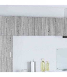 vidaXL Hanging Cabinet 2 pcs Grey Sonoma and White 50 x 31 x 40 cm — Model: 2x hanging cabinet (1 door) 50 cm wide 40 cm high