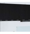 vidaXL Hanging Cabinet with Door Black Oak and White 30 x 31 x 80 cm — Model: 1x hanging cabinet (1 door) 30 cm wide 80 cm high