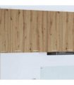 vidaXL Hanging Cabinet with Door Artisan Oak and White 50 x 31 x 80 c — Model: 1x hanging cabinet (1 door) 50 cm wide 80 cm high