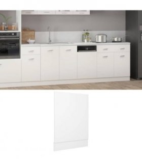 vidaXL Dishwasher Panel Lyon White 45x3x67 cm Engineered Wood — Model: 1x dishwasher panel 45 cm