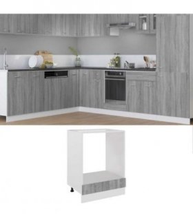 vidaXL Oven Cabinet Lyon Grey Sonoma 60x46x81.5 cm Engineered Wood — Model: 1x oven cabinet 60 cm