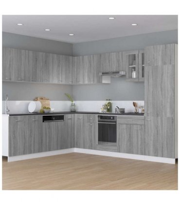 vidaXL Oven Cabinet Lyon Grey Sonoma 60x46x81.5 cm Engineered Wood — Model: 1x oven cabinet 60 cm