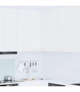vidaXL Hanging Cabinet White 57 x 57 x 100 cm Engineered Wood — Model: 1x hanging corner cabinet 57 cm wide 100 cm high