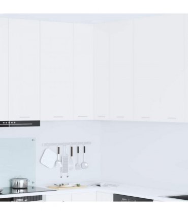 vidaXL Hanging Cabinet White 57 x 57 x 100 cm Engineered Wood — Model: 1x hanging corner cabinet 57 cm wide 100 cm high