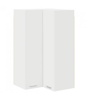 vidaXL Hanging Cabinet White 57 x 57 x 100 cm Engineered Wood — Model: 1x hanging corner cabinet 57 cm wide 100 cm high
