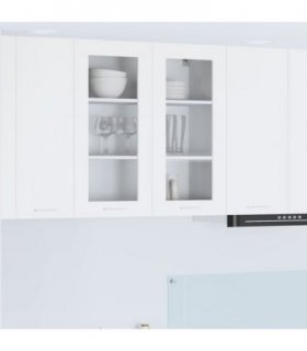 vidaXL Hanging Cabinet with Door White 80 x 31 x 80 cm Enginee — Model: 1x hanging glass cabinet (2 doors) 80 cm wide 80 cm high