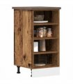 vidaXL Bottom Cabinet Riga Old Wood 40x44.5x81.5 cm Engineered Wood — Model: 1x bottom cabinet (4 shelves) 40 cm