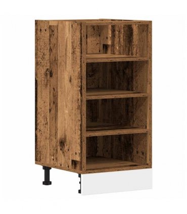 vidaXL Bottom Cabinet Riga Old Wood 40x44.5x81.5 cm Engineered Wood — Model: 1x bottom cabinet (4 shelves) 40 cm