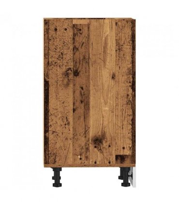 vidaXL Bottom Cabinet Riga Old Wood 40x44.5x81.5 cm Engineered Wood — Model: 1x bottom cabinet (4 shelves) 40 cm