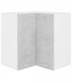 vidaXL Hanging Corner Cabinet Lyon Concrete Grey 57x57x60 cm Engineered — Model: 1x hanging corner cabinet 57 cm wide 60 cm high