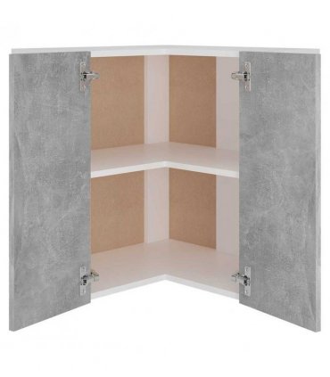vidaXL Hanging Corner Cabinet Lyon Concrete Grey 57x57x60 cm Engineered — Model: 1x hanging corner cabinet 57 cm wide 60 cm high
