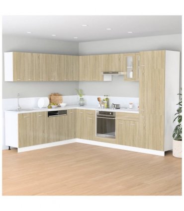 vidaXL Hanging Cabinet Lyon Sonoma Oak 60x31x40 cm Engineered Wood — Model: 1x hanging cabinet (1 flap door) 60 cm