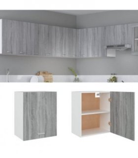 vidaXL Hanging Cabinet Lyon Grey Sonoma 50x31x60 cm Engineered Wood — Model: 1x hanging cabinet (1 door) 50 cm wide 60 cm high