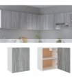 vidaXL Hanging Cabinet Lyon Grey Sonoma 50x31x60 cm Engineered Wood — Model: 1x hanging cabinet (1 door) 50 cm wide 60 cm high