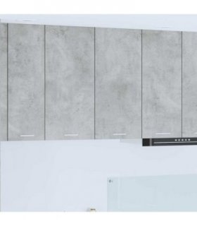 vidaXL Hanging Cabinet Concrete Grey 80 x 31 x 80 cm Engineered Wood — Model: 1x hanging cabinet (2 doors) 80 cm wide 80 cm high