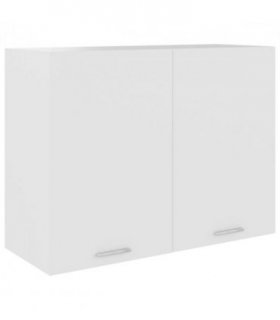 vidaXL Hanging Cabinet Lyon White 80x31x60 cm Engineered Wood — Model: 1x hanging cabinet (2 doors) 80 cm wide 60 cm high