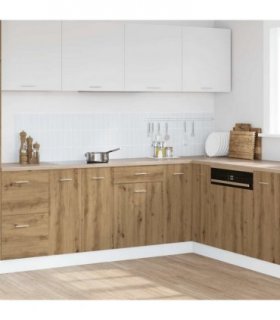 vidaXL Drawer Bottom Cabinet Lyon Artisan Oak 50x46x81.5 cm Engineered Wood — Model: 1x bottom cabinet (1 door 1 drawer) 50 cm