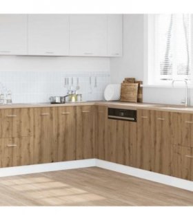 vidaXL Kitchen Cabinet Lyon Artisan Oak 75.5x75.5x81.5 cm Engineered Wood — Model: 1x corner bottom cabinet (2 doors) 75.5 cm