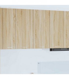 vidaXL Hanging Cabinet Sonoma Oak 80 x 31 x 80 cm Engineered Wood — Model: 1x hanging cabinet (2 doors) 80 cm wide 80 cm high