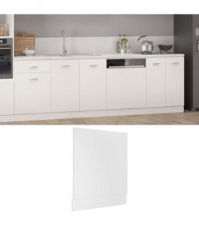 vidaXL Dishwasher Panel Lyon White 59.5x3x67 cm Engineered Wood — Model: 1x dishwasher panel 60 cm