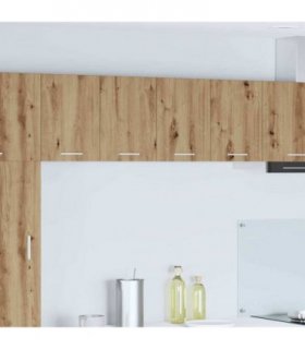 vidaXL Hanging Cabinet 2 pcs Artisan Oak and White 60 x 31 x 40 cm — Model: 2x hanging cabinet (2 doors) 60 cm wide 40 cm high