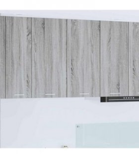 vidaXL Hanging Cabinet Grey Sonoma 80 x 31 x 80 cm Engineered Wood — Model: 1x hanging cabinet (2 doors) 80 cm wide 80 cm high