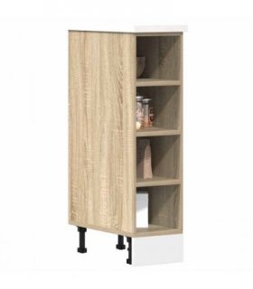 vidaXL Bottom Cabinet Riga Sonoma Oak 20x44.5x81.5 cm Engineered Wood — Model: 1x bottom cabinet (4 shelves) 20 cm