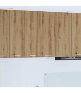 vidaXL Hanging Cabinet 2 pcs Artisan Oak and White 30 x 31 x 80 cm — Model: 2x hanging cabinet (1 door) 30 cm wide 80 cm high