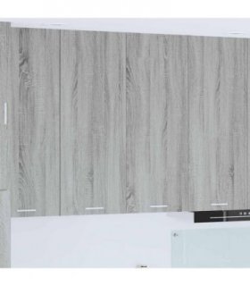 vidaXL Hanging Cabinet Grey Sonoma 80 x 31 x 100 cm Engineered Wood — Model: 1x hanging cabinet (2 doors) 80 cm wide 100 cm high