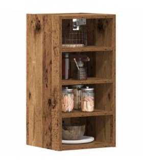 vidaXL Hanging Cabinet Riga Old Wood 30x29.5x60 cm Engineered Wood — Model: 1x hanging cabinet (4 shelves) 30 cm wide 60 cm high